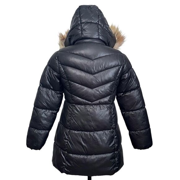 MICHAEL KORS Big Girls Black Stadium Puffer Jacket, SZ 14 - Picture 6 of 13